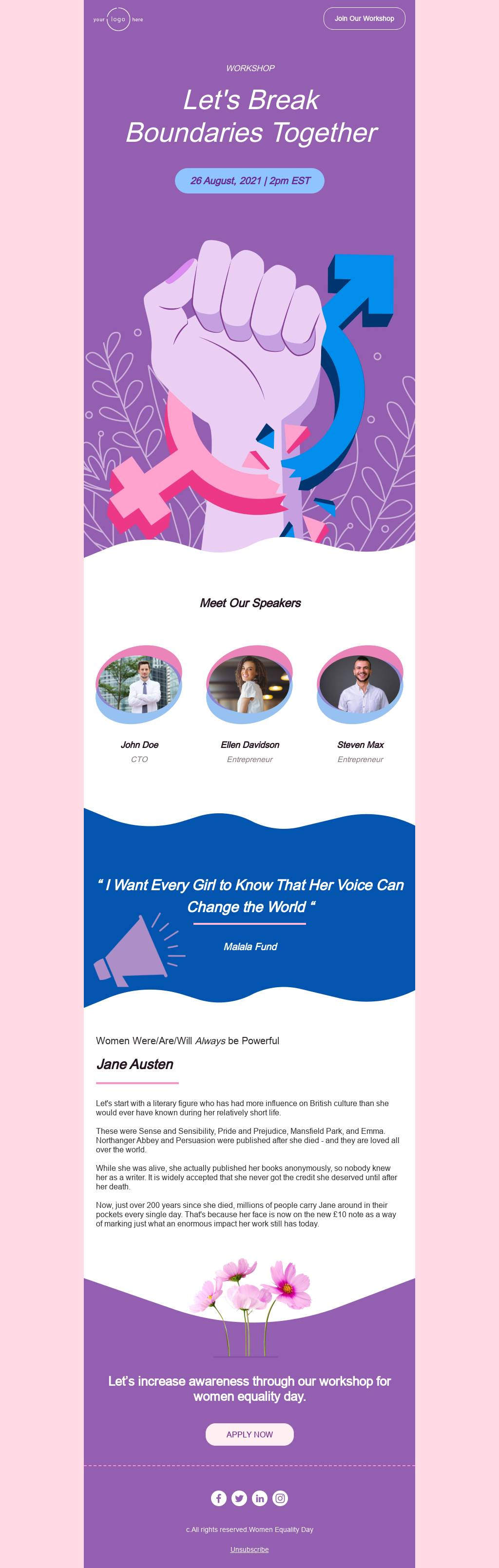 Women Equality Day Workshop