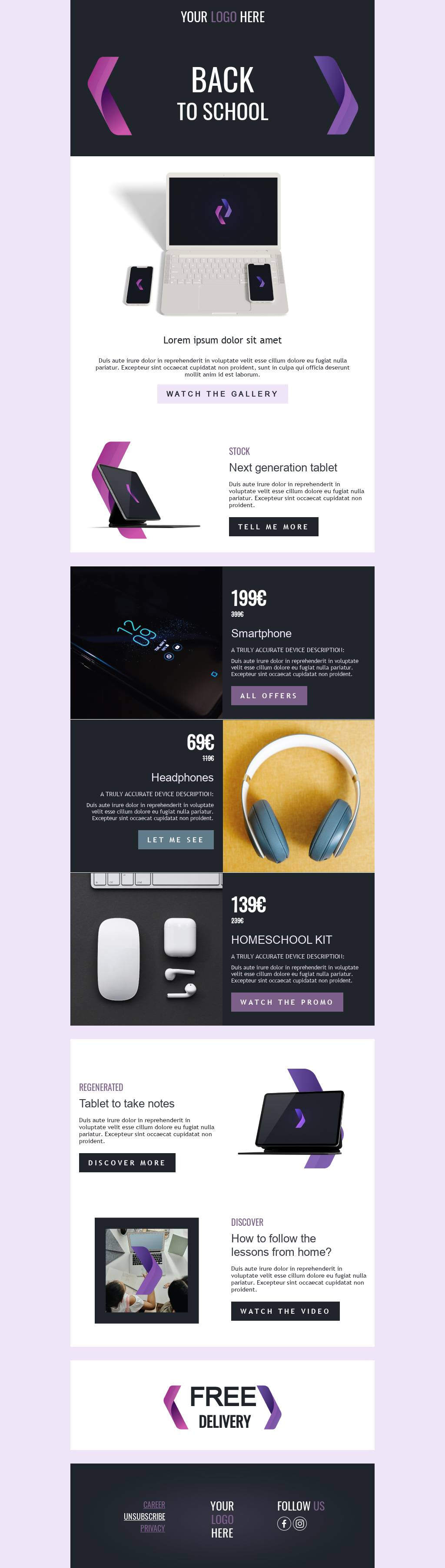 Back to school offers!
