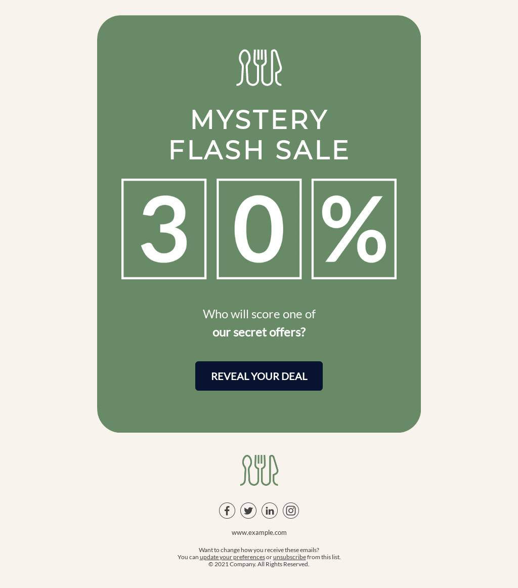Mystery Flash Sales