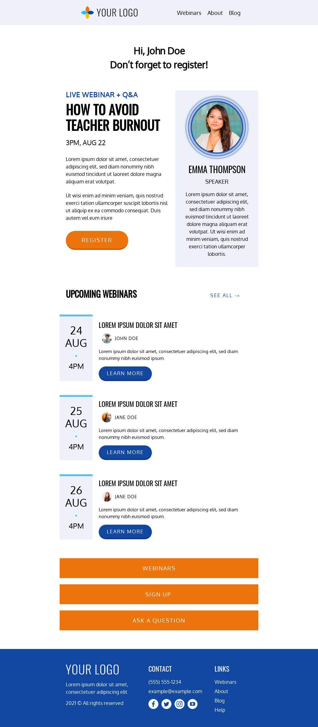 Webinar Reminder
