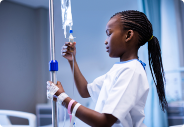 Child in hospital