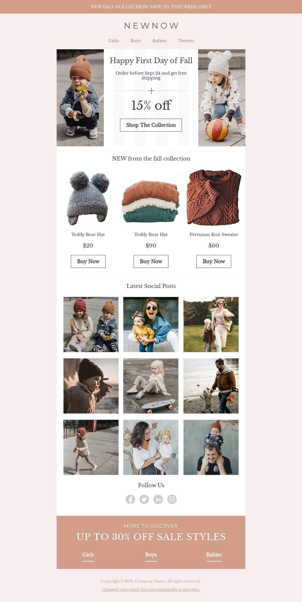Kids Fall Collection