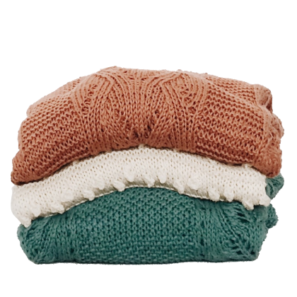 sweaters stacked