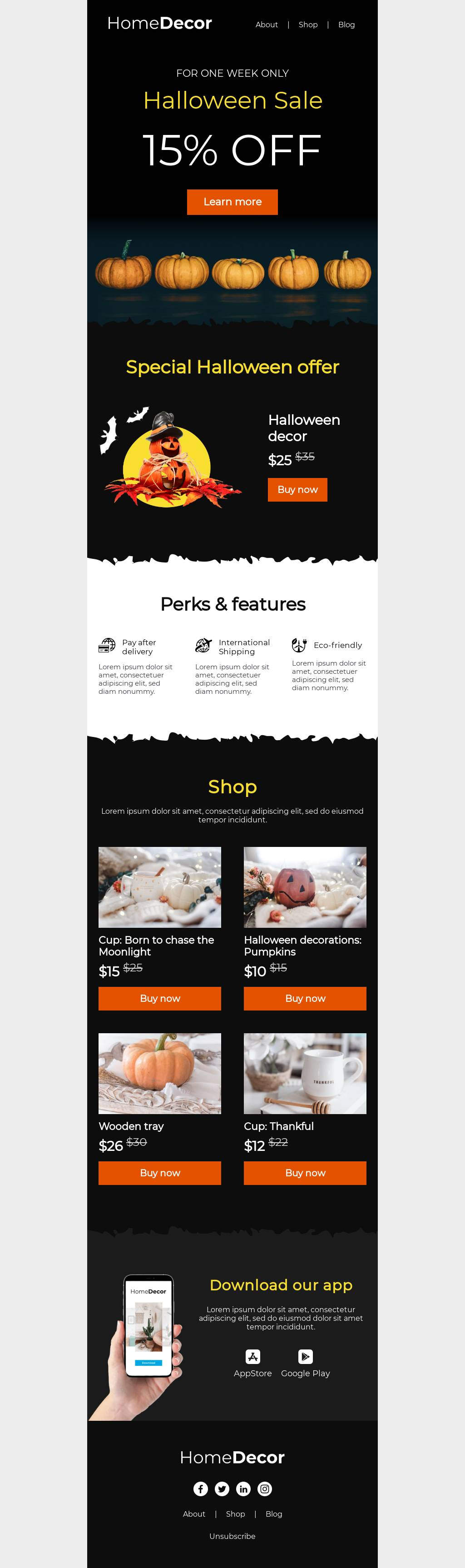 Halloween Savings