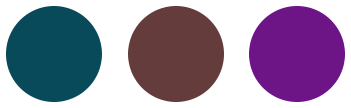 deep green, brown, purple