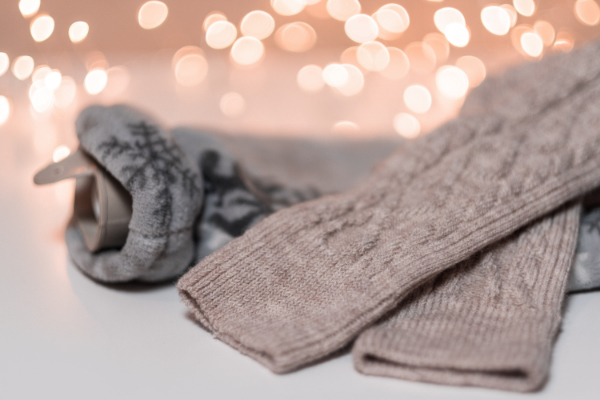 Close up on knitwear
