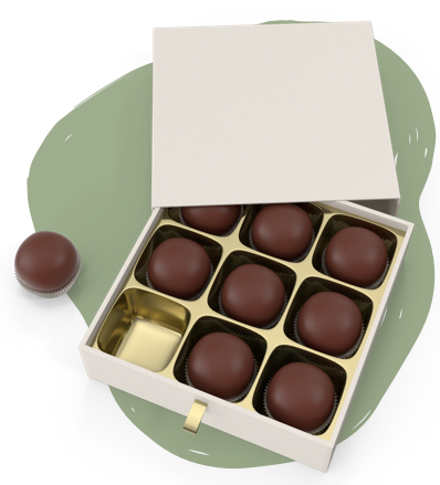 Chocolate in White Box