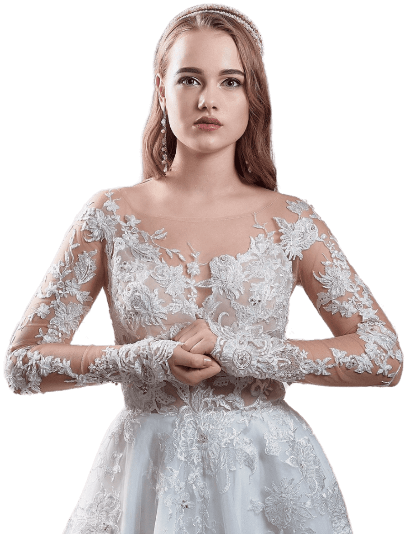 Woman in a wedding dress