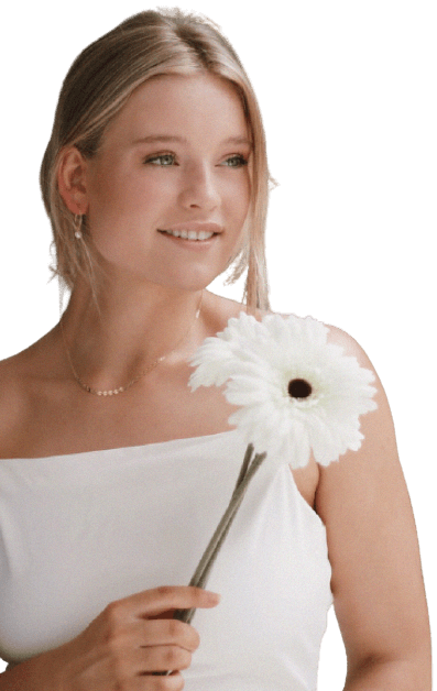 Woman in a wedding dress