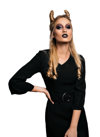 Woman With Halloween Costume