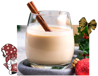 Eggnog In Glass Photo