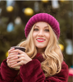 Woman With Pink Hat Photo