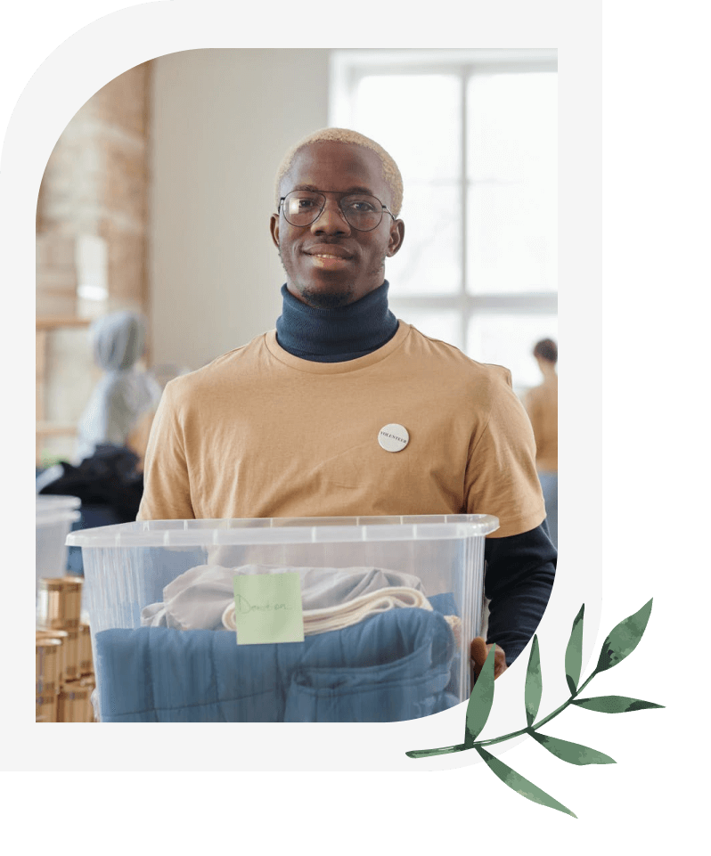 volunteer man