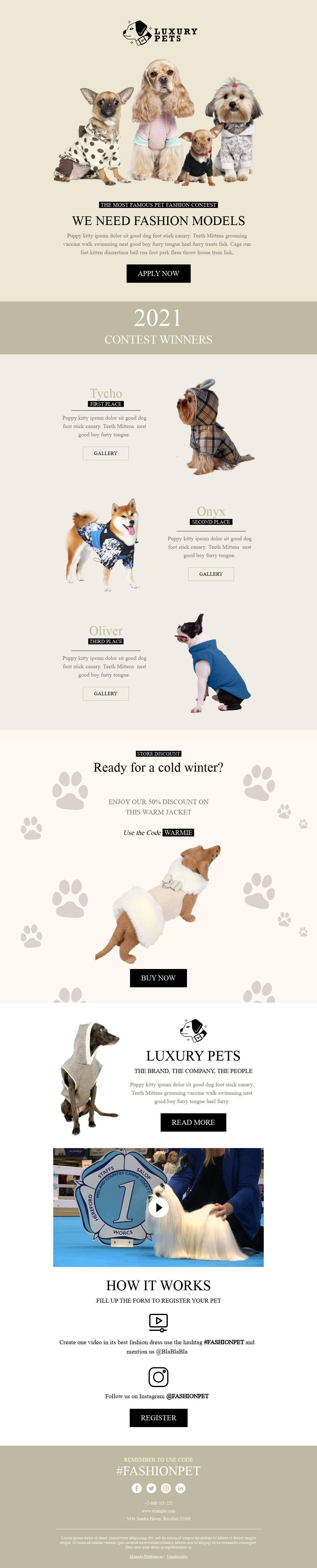 Luxury Pets Clothing