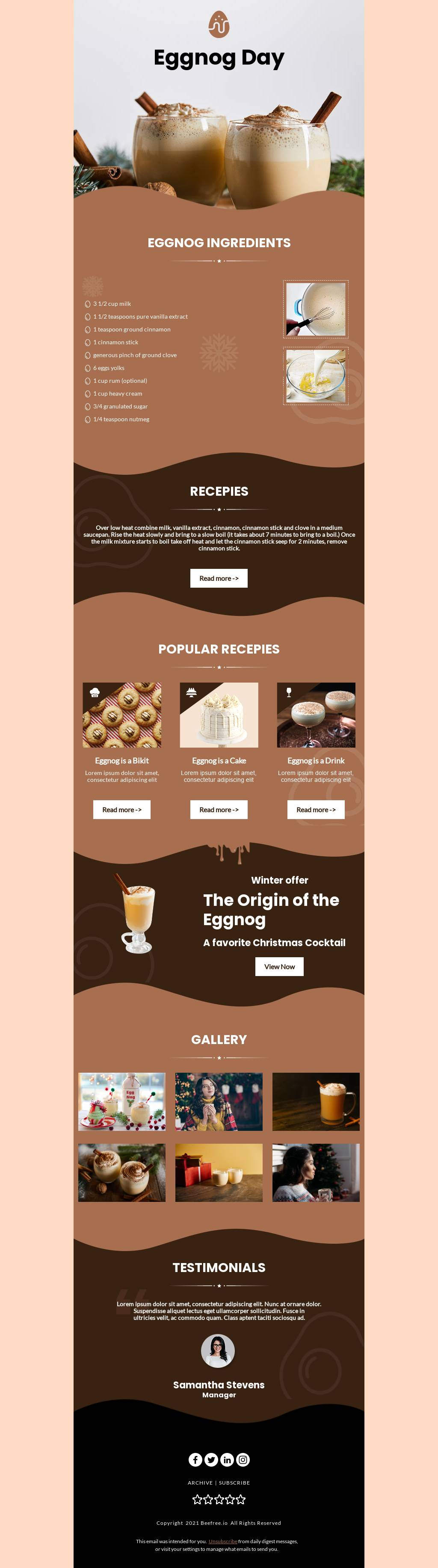 Try Our Delicious Eggnog Recipes!