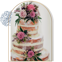 Semi-Naked Cake With Fresh Flowers