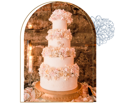4 Tier Wedding Cake