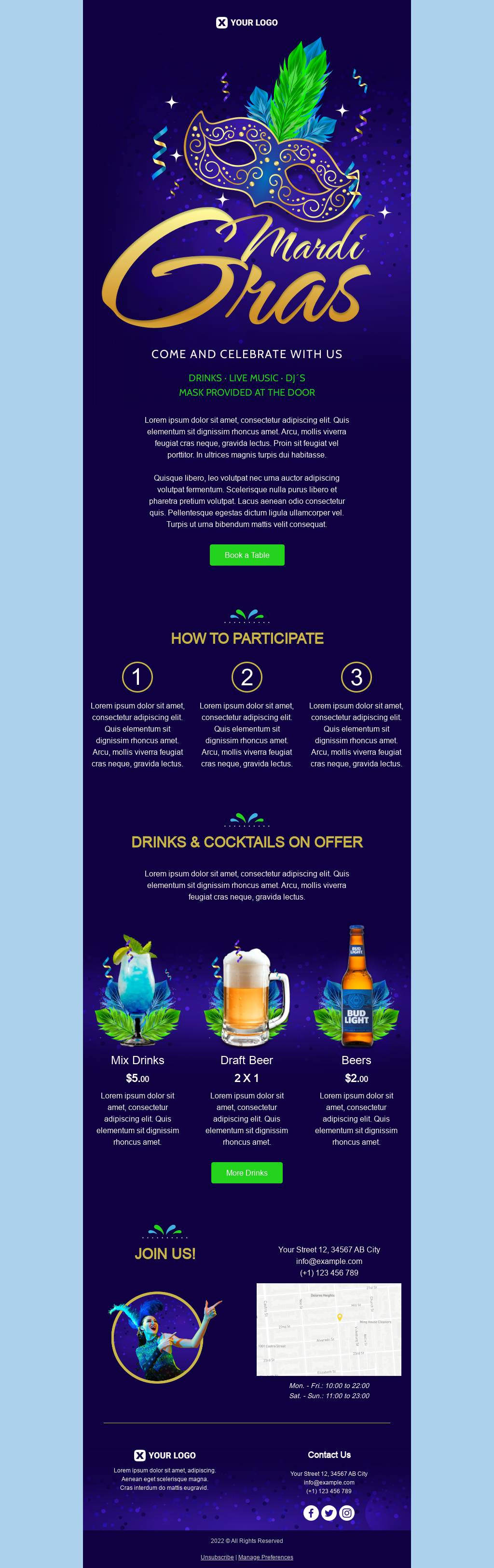 Mardi Gras Email