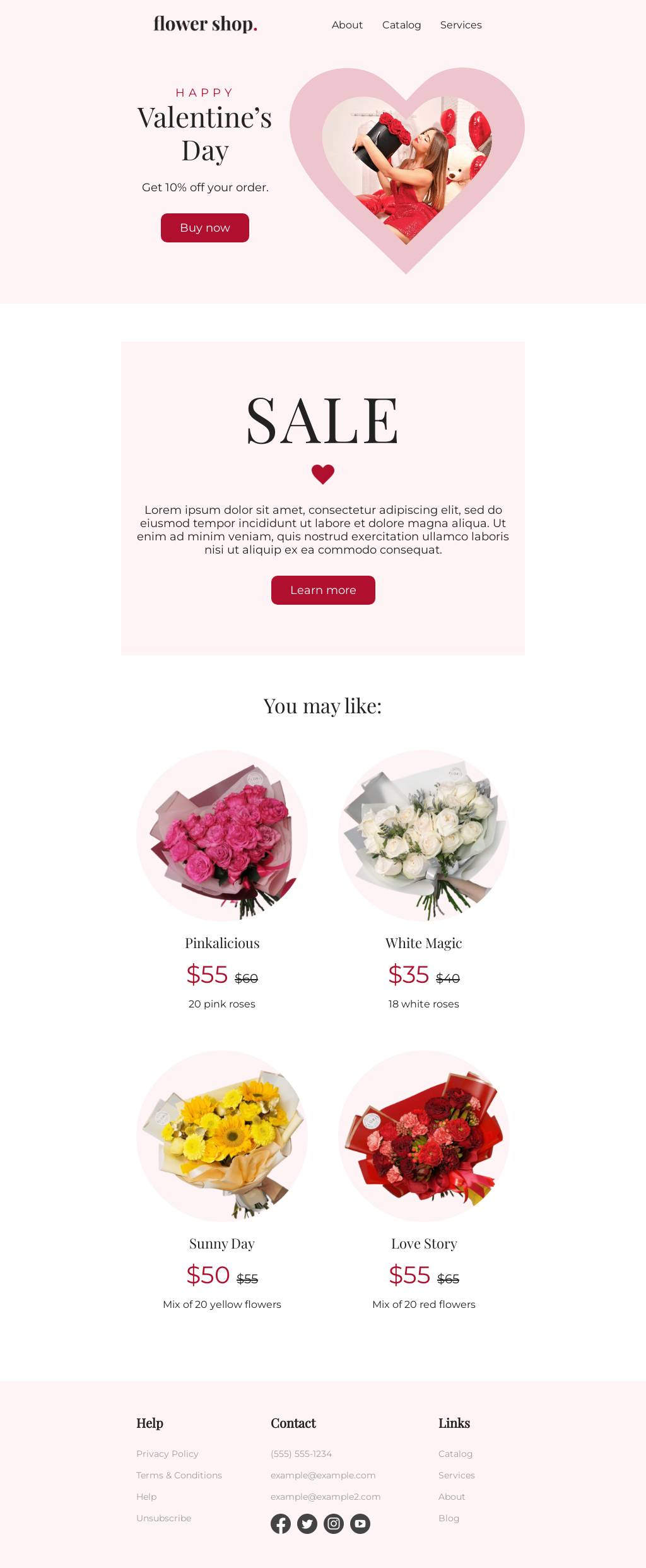 Valentine's Day Flower Promotion