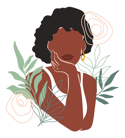 Woman with a flowers