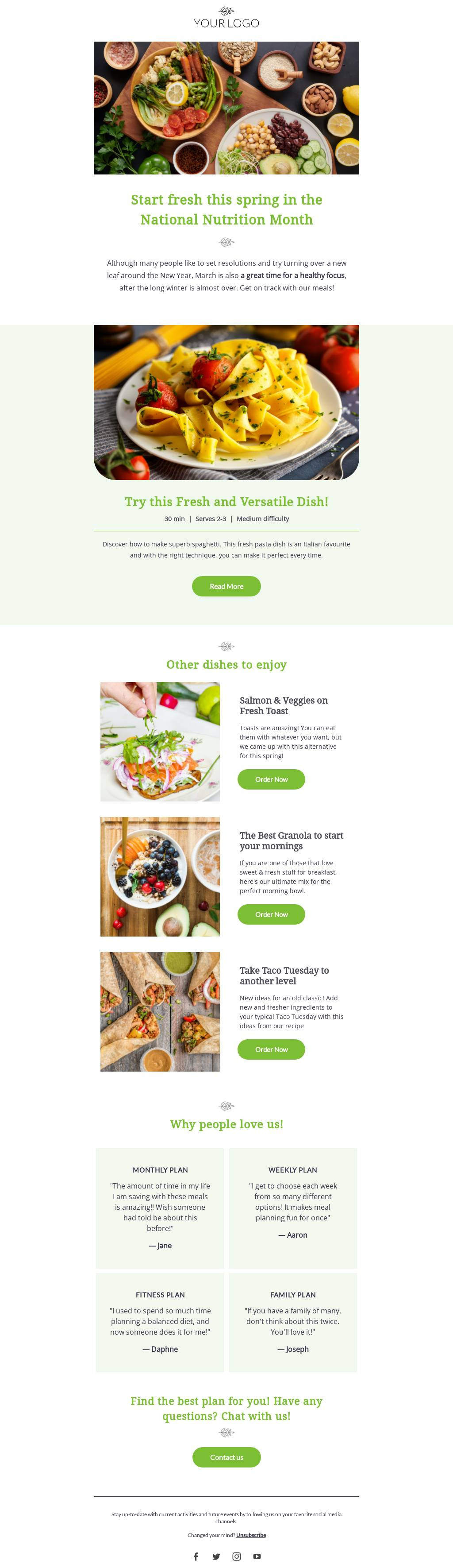 Start Fresh in the National Nutrition Month
