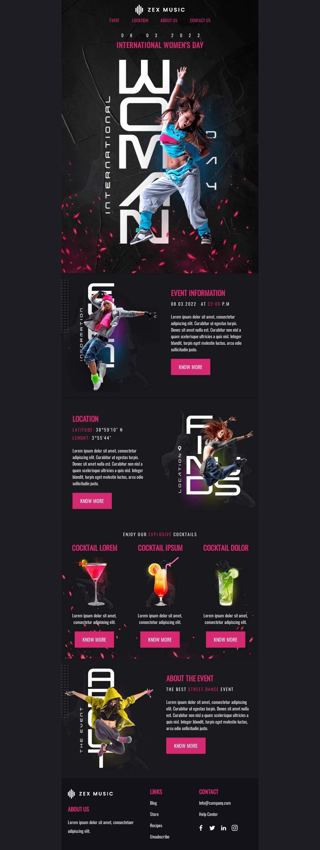 International Women's Day Dance Event