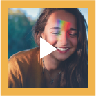 girl rainbow