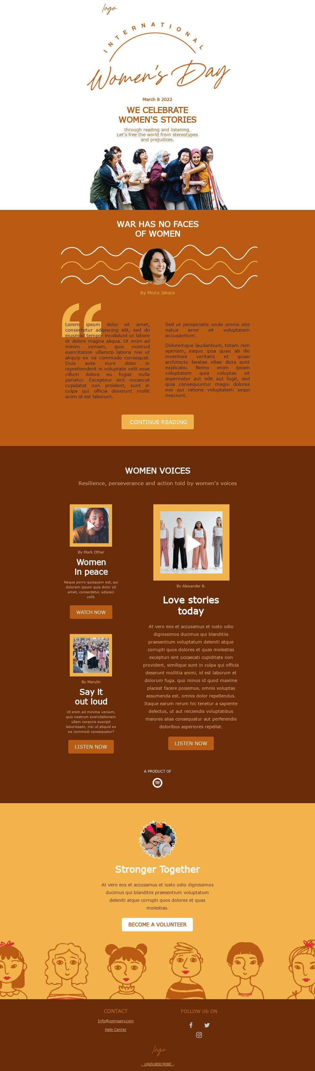 We Celebrate Women's Stories