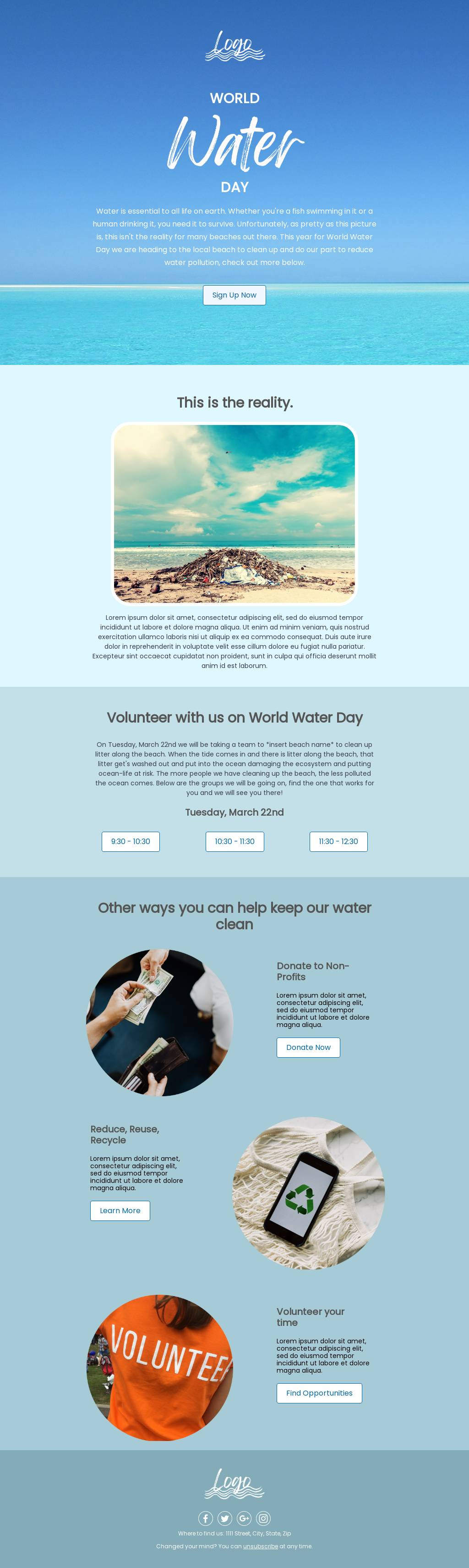 Keep Our Oceans Clean Volunteer Search