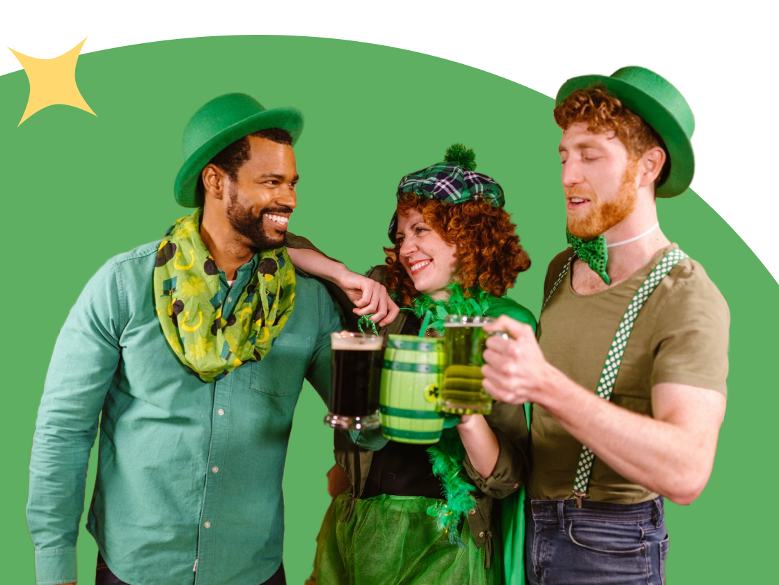 people celebrating st patrick's day