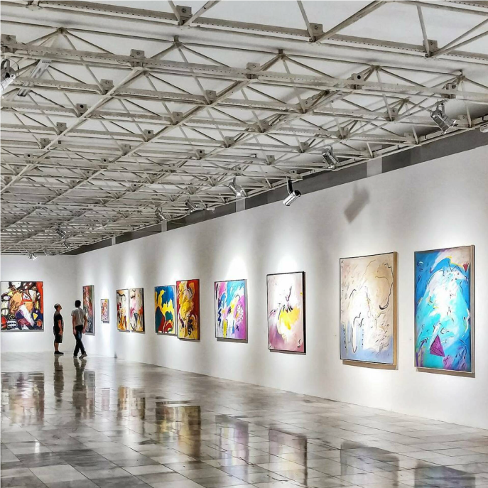 Art Gallery Wall With Paintings