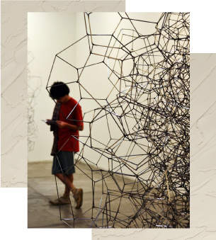 Metal Lines Art Installation