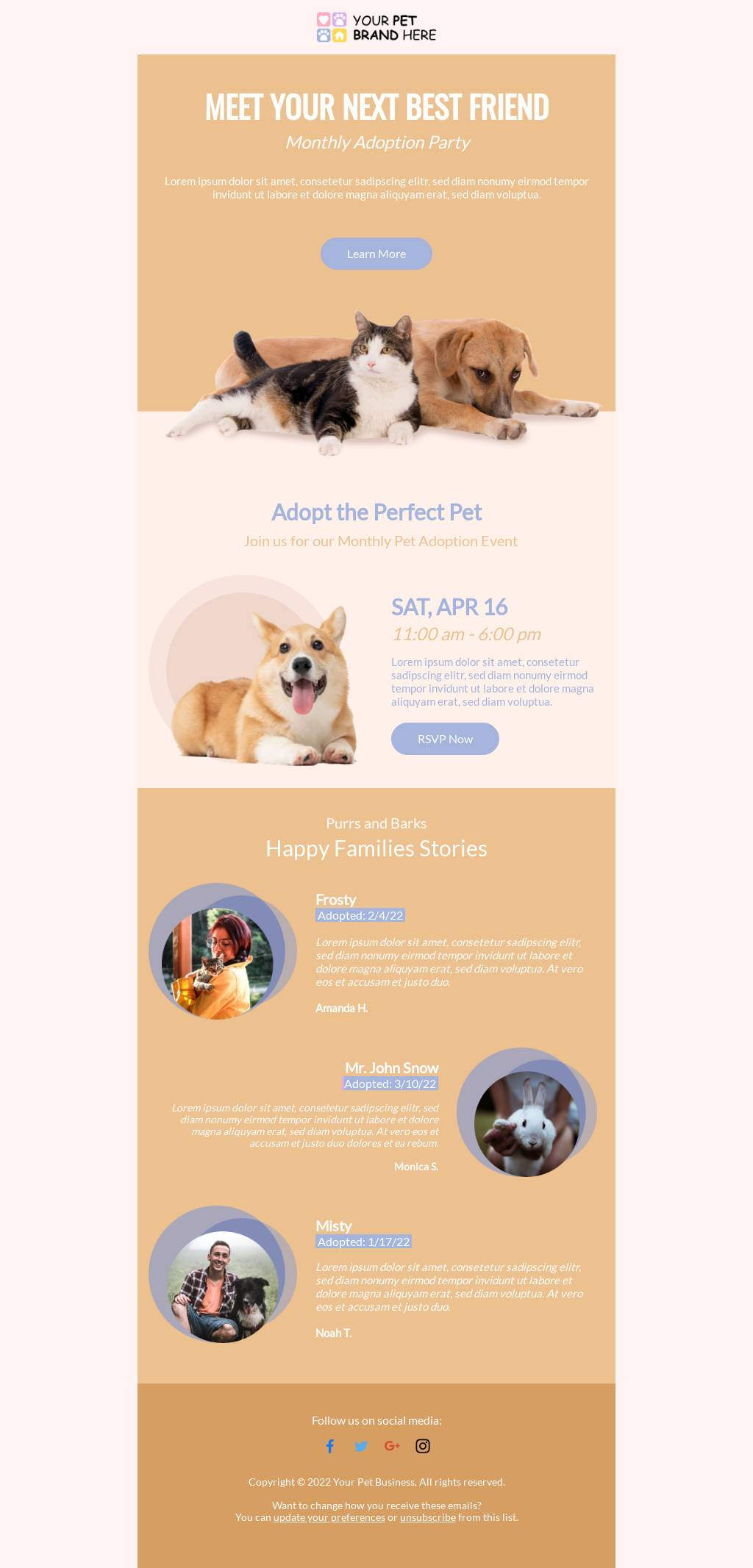 National Pet Day Adoption Event