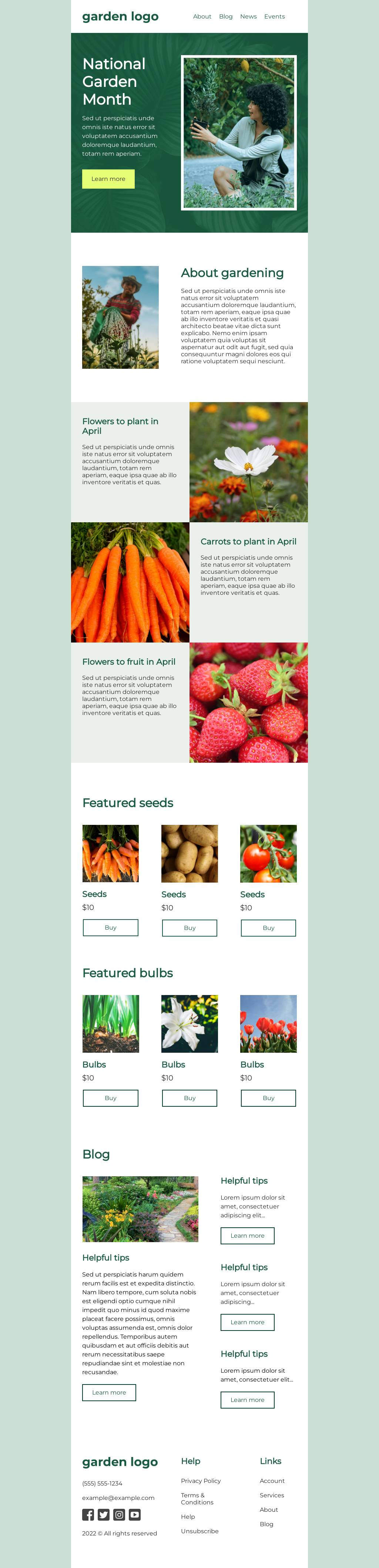 National Garden Month Sale