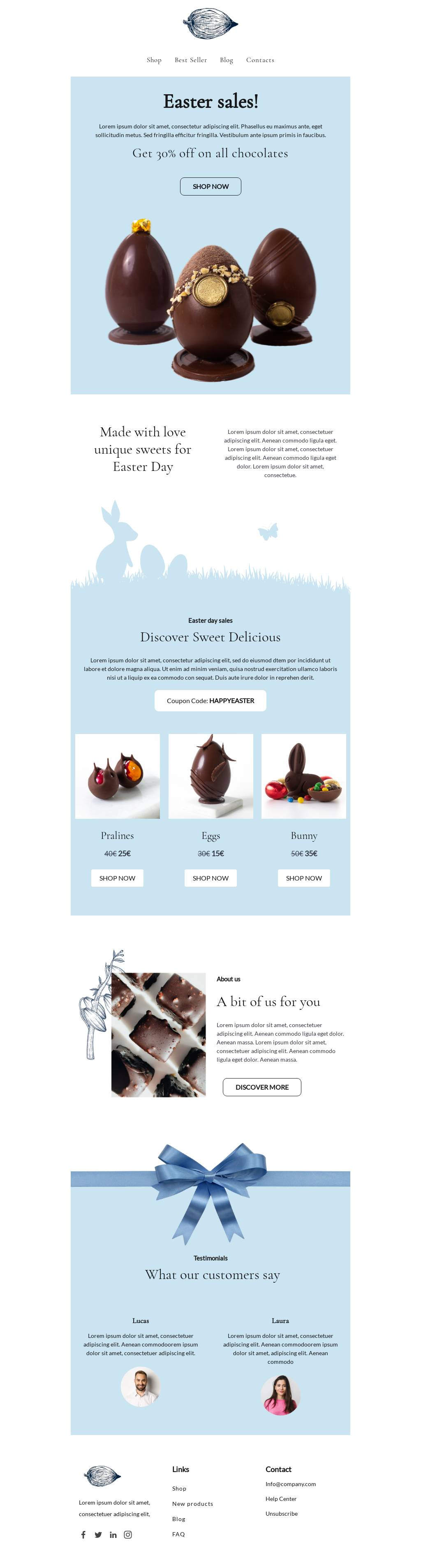 Easter Chocolate Offer