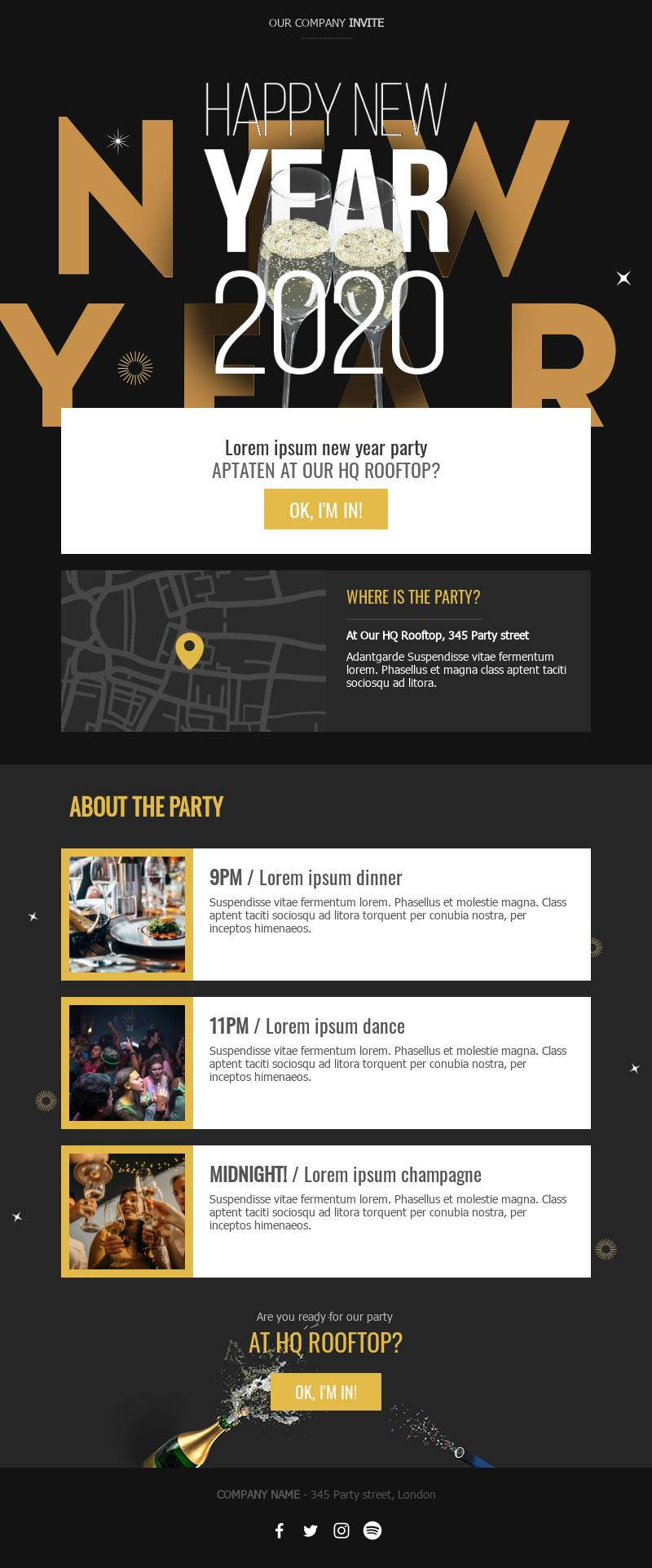 Happy New Year - Invitation