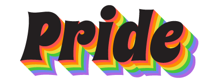 Pride 3D Rainbow Text
