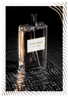 Orange Perfume Bottle Photo