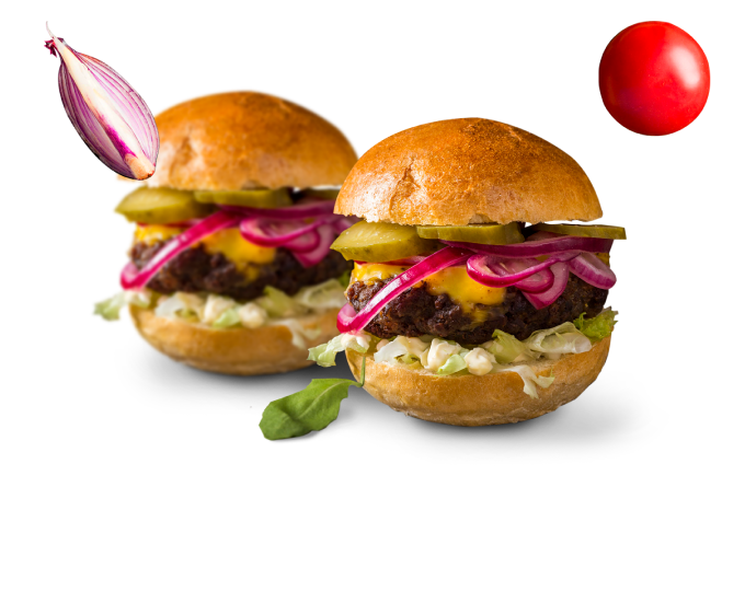 Image of three burgers