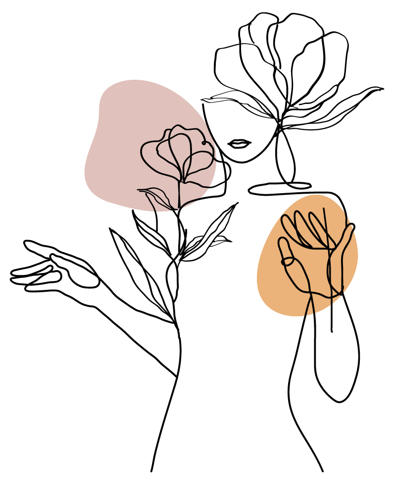 Woman with a flowers