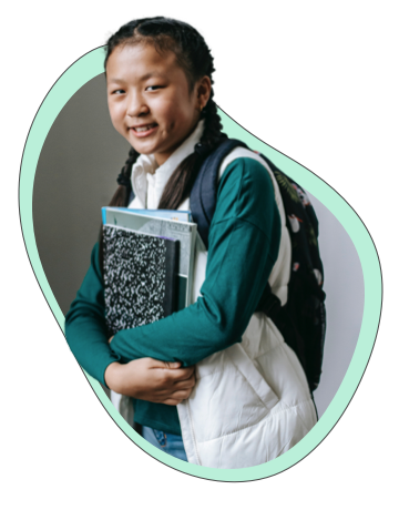Young girl at school
