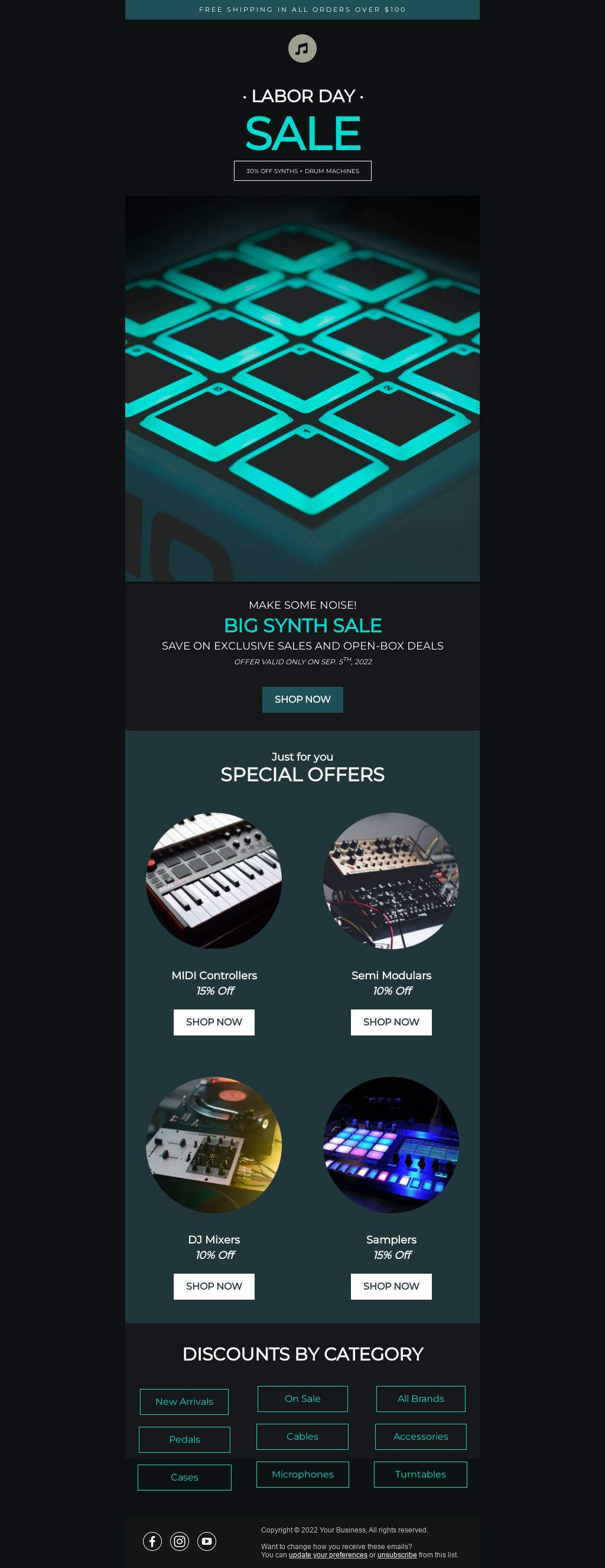 Big Music Labor Day Sale