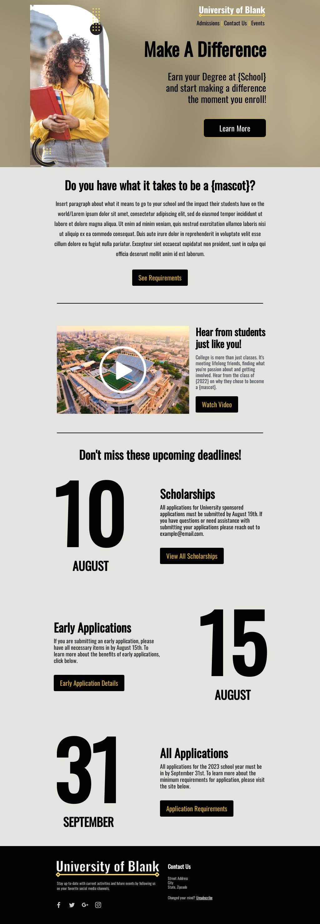 Make  A Difference With Your Degree