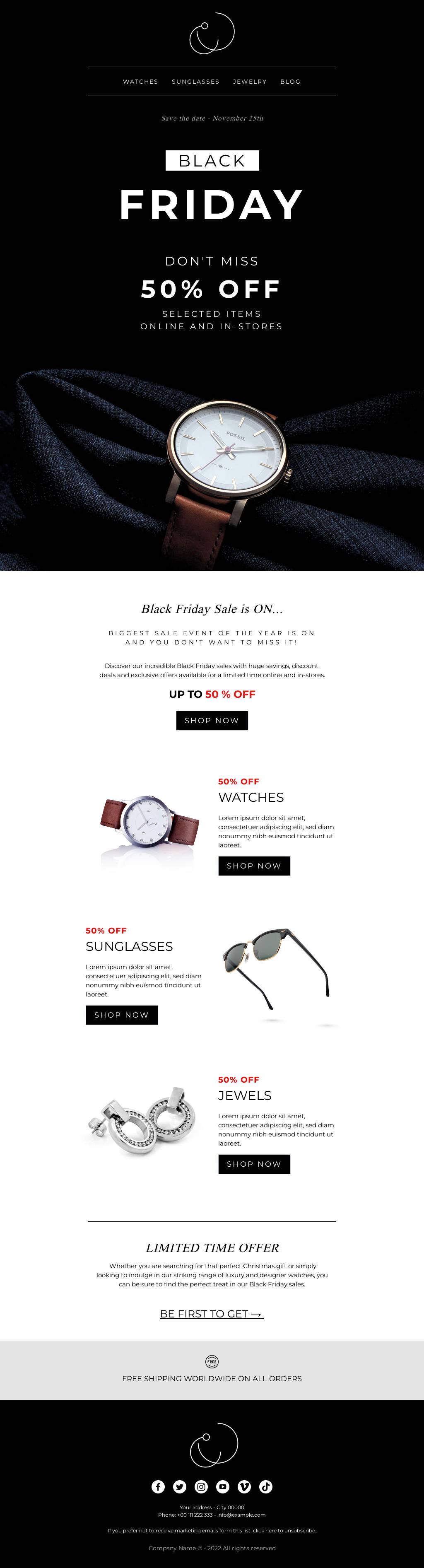 Black Friday Watch Sale