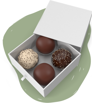 Chocolate in White Box