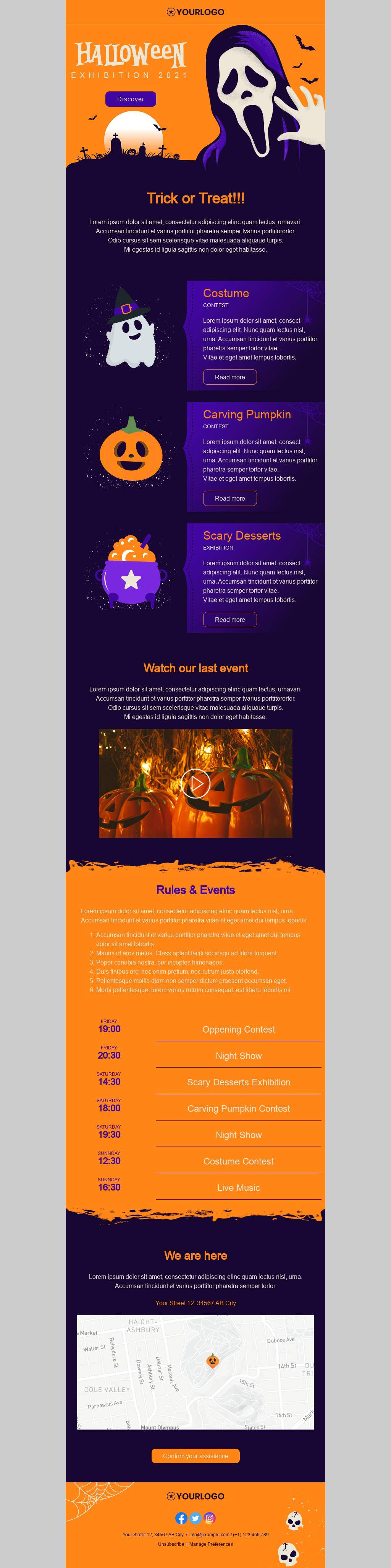 Halloween Event Email