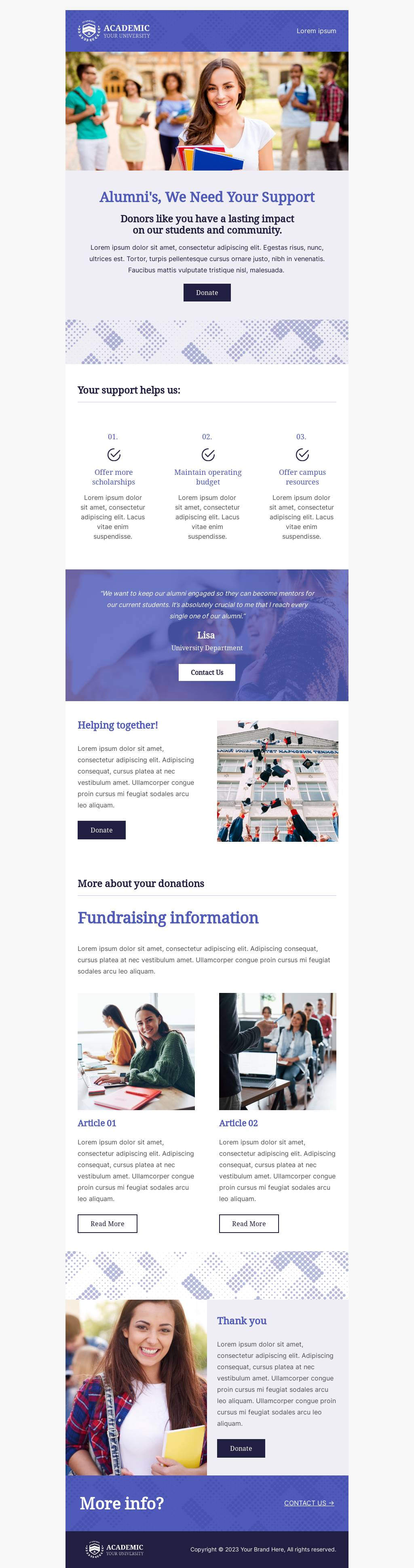 Alumni Fundraising Information