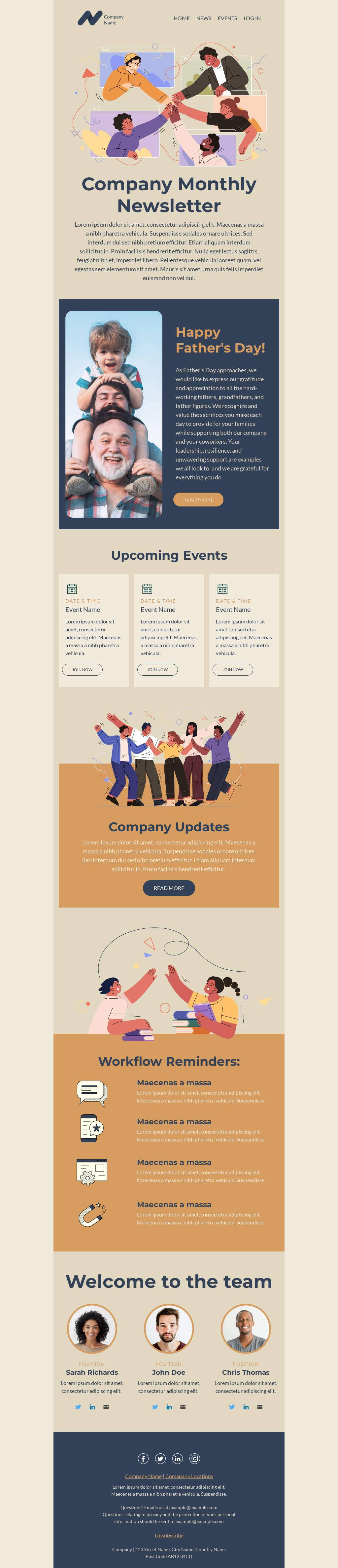 Company Newsletter - Father's Day