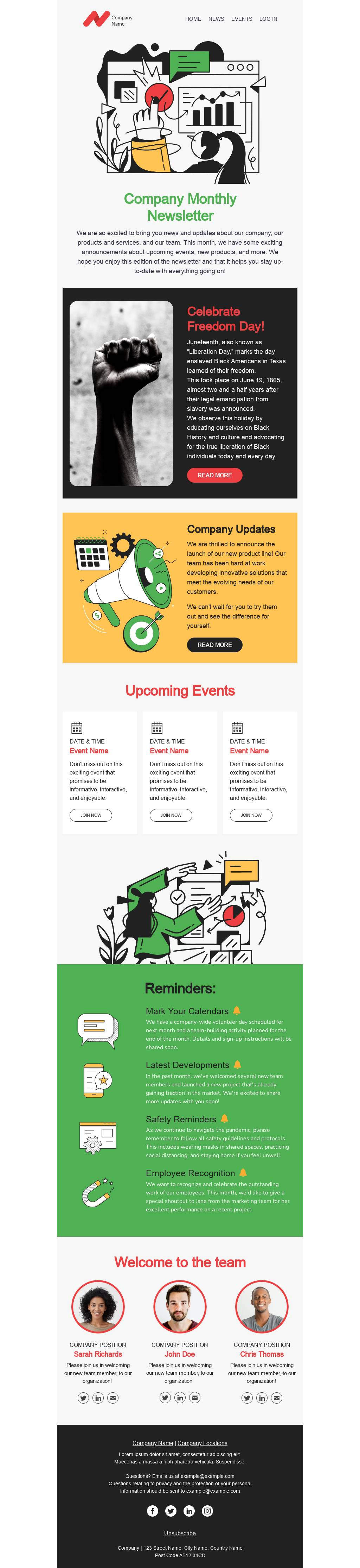 Company Newsletter - Juneteenth