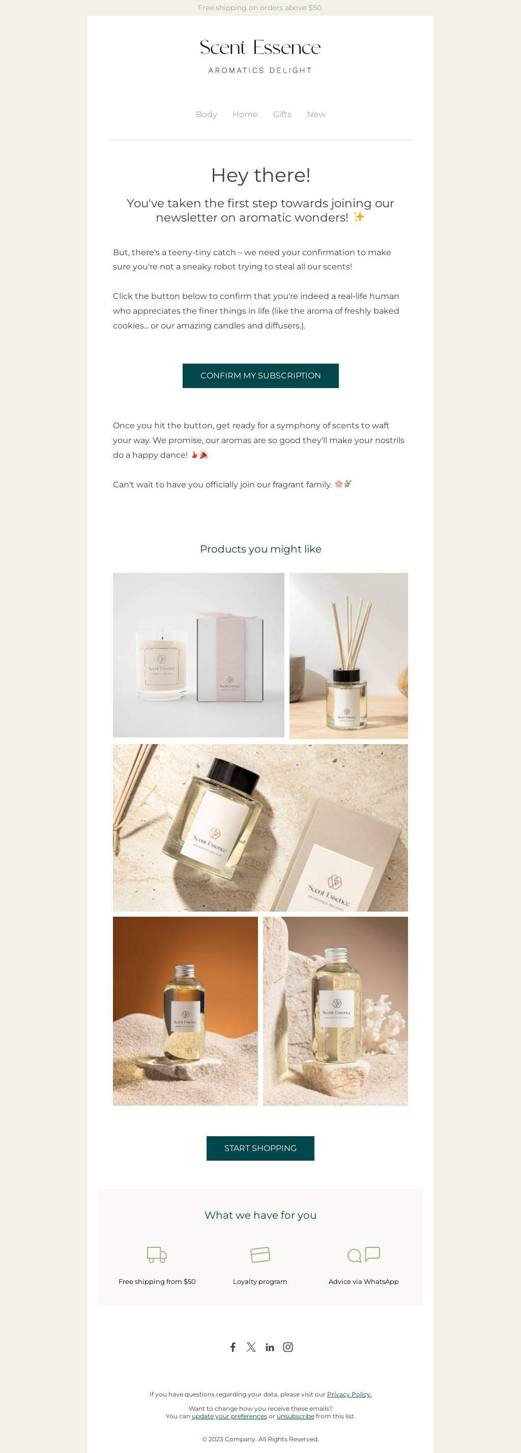 Double-opt in email